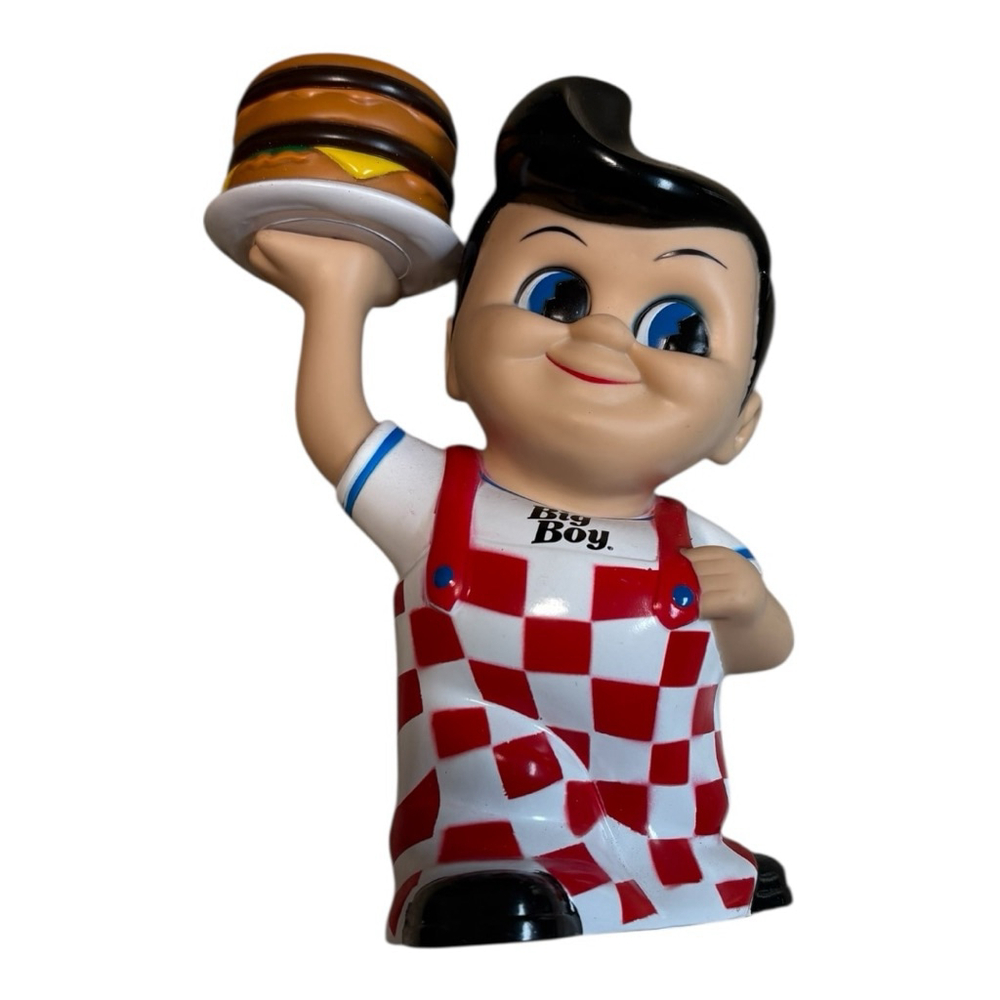 Big Boy Decor Statue Bank One Size (8” tall) Red White